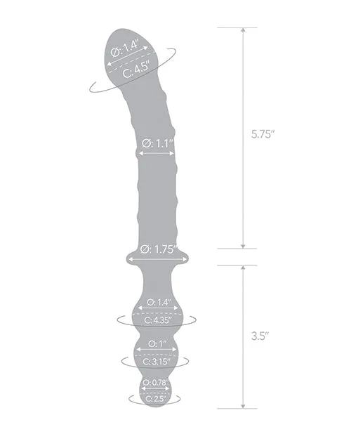 Glas Dildos Glas Twisted DualEnded Dildo 10in Clear Glas Dildos Glas Twisted DualEnded Dildo 10in Clear