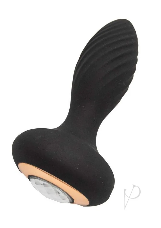 Goddess Anal Goddess Diamond Vibrating Rechargeable Silicone Plug Black