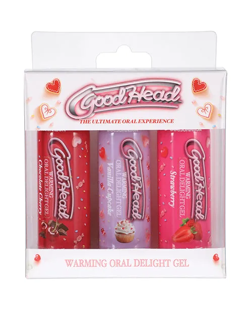 Good Head Enhancers GoodHead Warming Oral Delight Gel Assorted Flavors 3 Pack 2oz Good Head Enhancers GoodHead Warming Oral Delight Gel Assorted Flavors 3 Pack 2oz