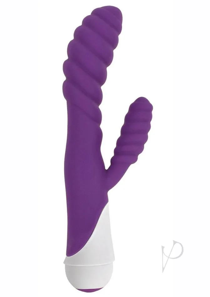 Gossip Diana 20x Rippled Silicone Rabbit Vibrator Purple Gossip Vibrators