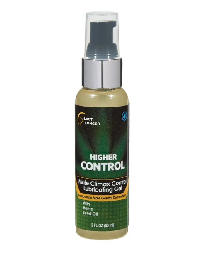 Higher Control Climax Control Gel for Men wHemp Seed Oil 2 oz Body Action Enhancers Higher Control Climax Control Gel for Men wHemp Seed Oil 2 oz Body Action Enhancers