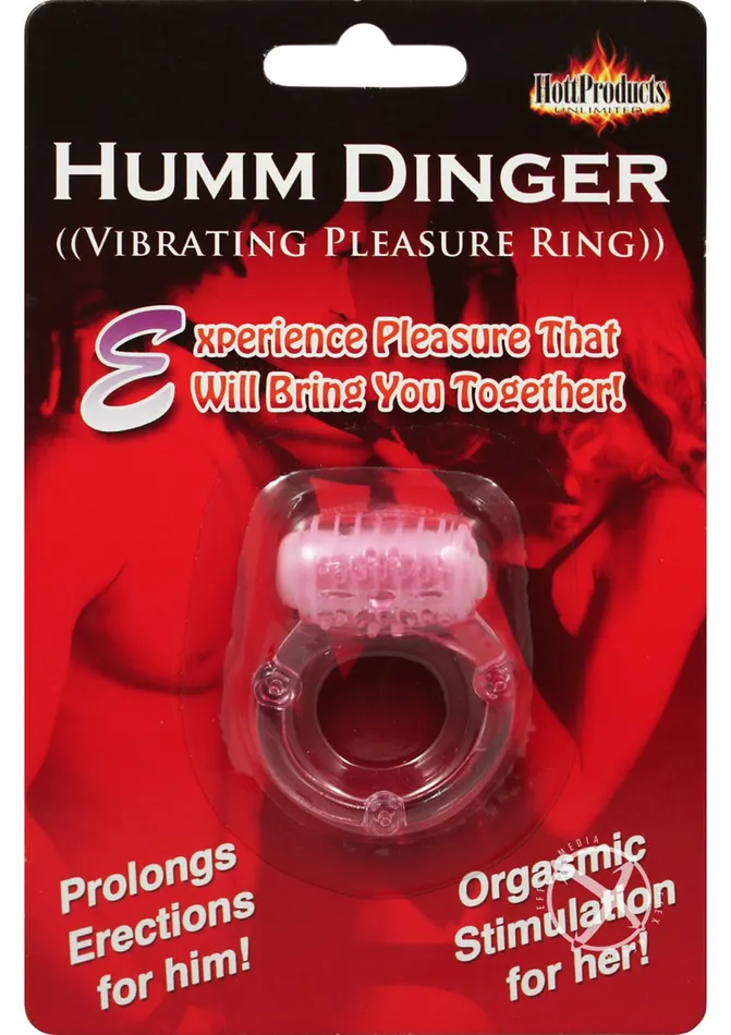 Humm Dinger Vibrating Cockring Magenta Hott Products Female Sex Toys
