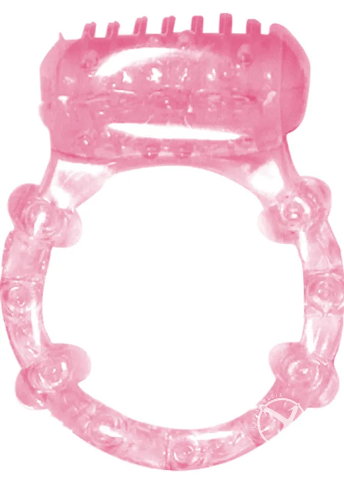 Humm Dinger Vibrating Cockring Magenta Hott Products Female Sex Toys