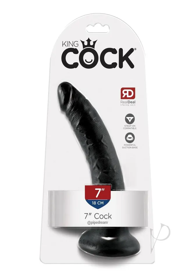 King Cock Dildos King Cock Dildo 7in Black