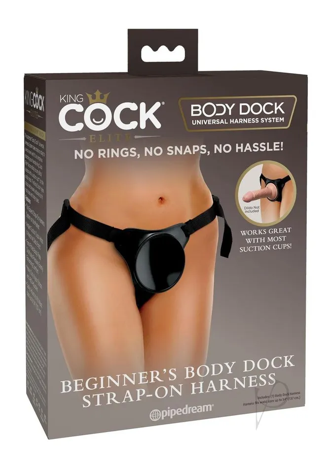 King Cock Female Sex Toys King Cock Elite Beginners Body Dock Harness System Black King Cock Female Sex Toys King Cock Elite Beginners Body Dock Harness System Black