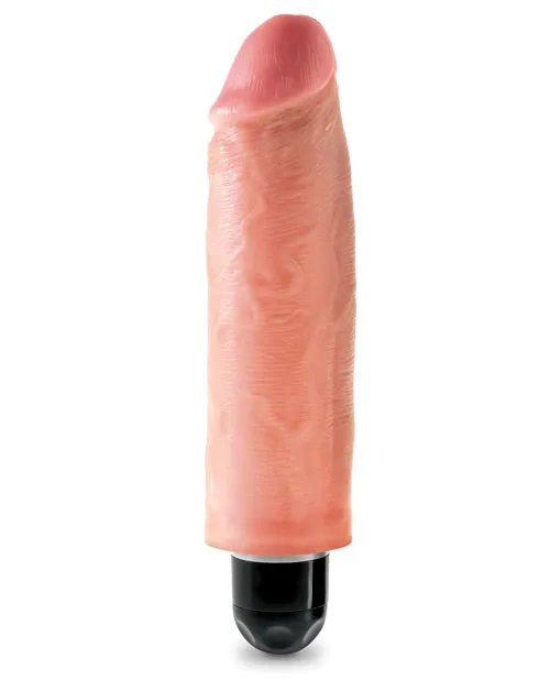 King Cock Vibrating Stiffy Dildo 6in Vanilla King Cock Dildos