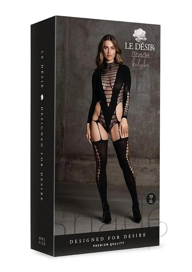 Le Desir Shade Kalyke XXIII Bodystocking with Turtleneck OS Black Le Desir Bodystockings Playsuits Le Desir Shade Kalyke XXIII Bodystocking with Turtleneck OS Black Le Desir Bodystockings Playsuits