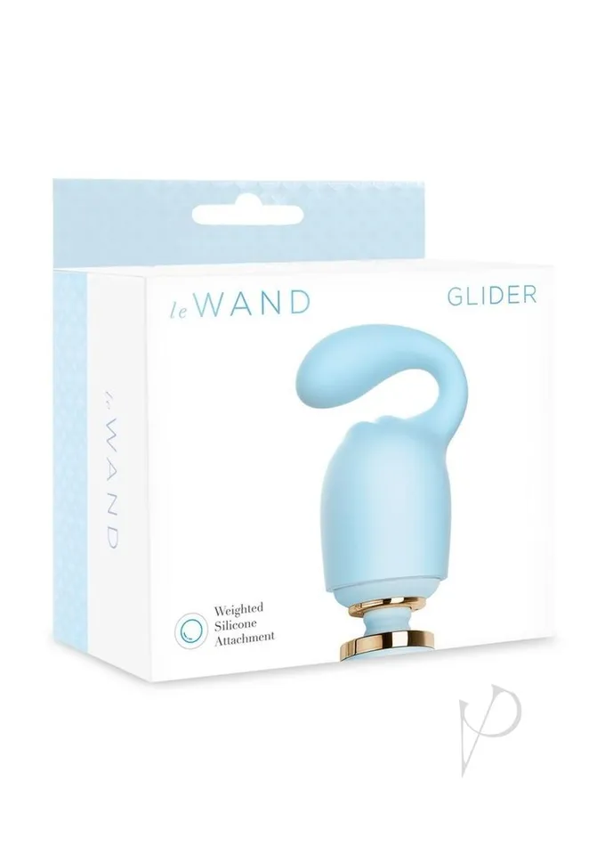 Le Wand Female Sex Toys Le Wand Glider Weighted Silicone Attachment Blue