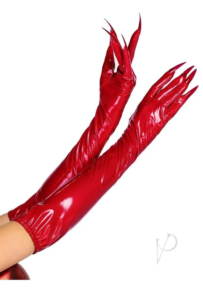 Leg Avenue Anal Leg Avenue Vinyl Claw Gloves Small Red Leg Avenue Anal Leg Avenue Vinyl Claw Gloves Small Red