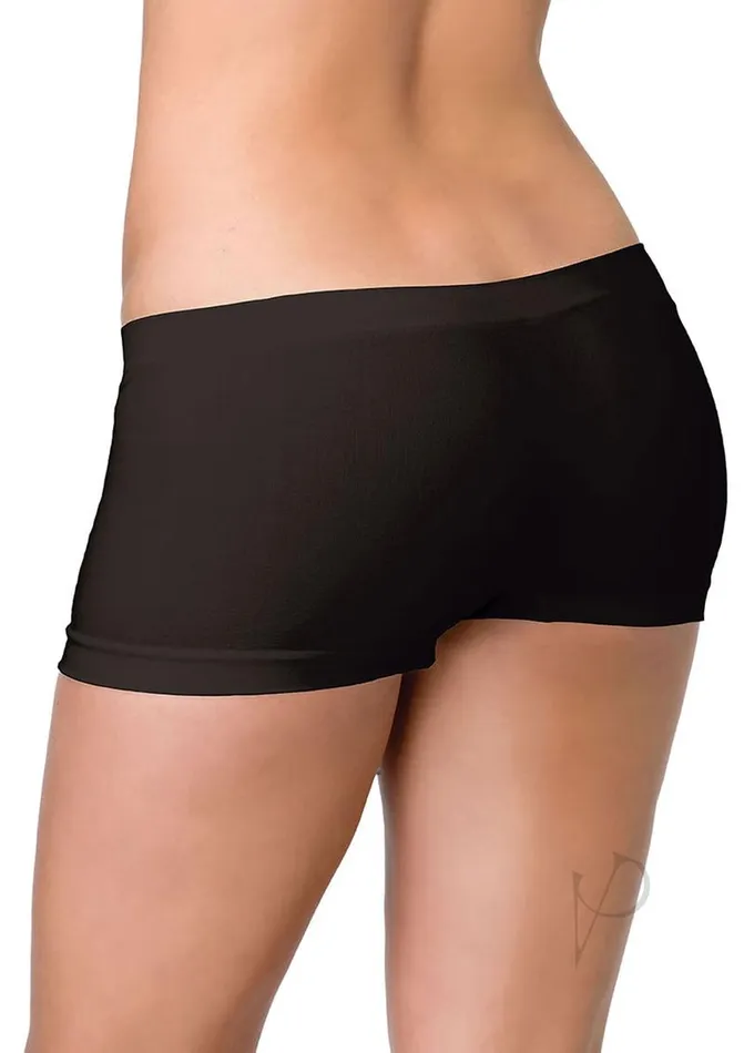 Leg Avenue Leg Avenue Seamless Boyshorts OS Black Anal