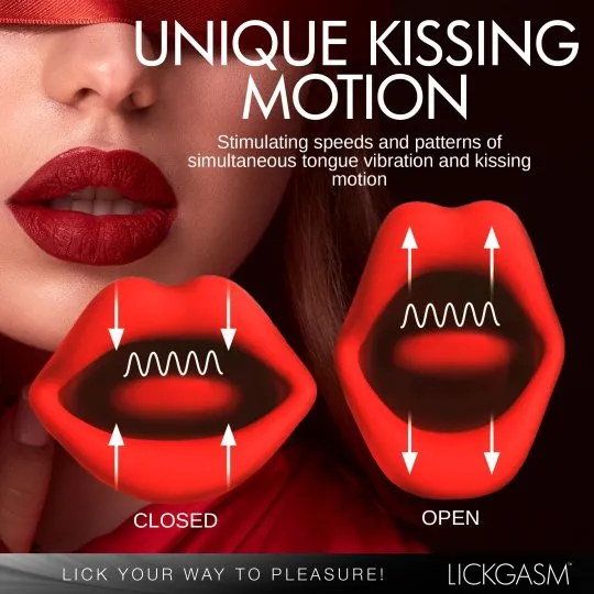 Lickgasm Deep Kiss Silicone Licking Rabbit Vibrator Female Sex Toys