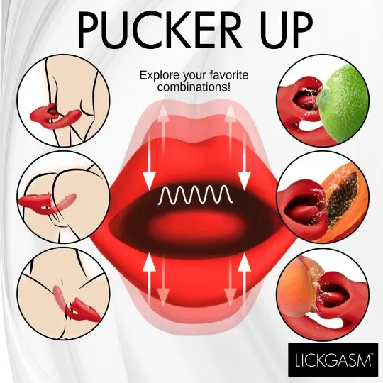 Lickgasm Deep Kiss Silicone Licking Rabbit Vibrator Female Sex Toys