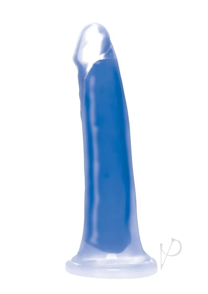 Lollicock Dildos Lollicock Glow in the Dark Silicone Dildo 7in Blue