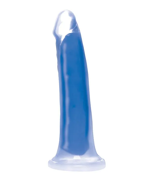 Lollicock Dildos Lollicock Glow in the Dark Silicone Dildo 7in Blue