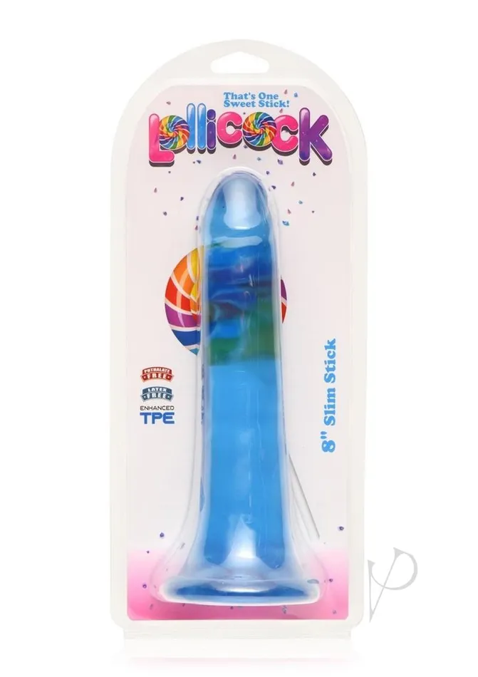 Lollicock Dildos Lollicock Stim Stick Dildo 8in Berry Ice