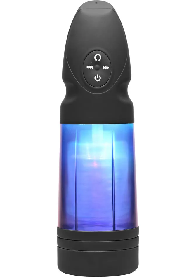 LoveBotz Strobe Multifunction Rechargeable Stroker Black Lovebotz Male Sex Toys