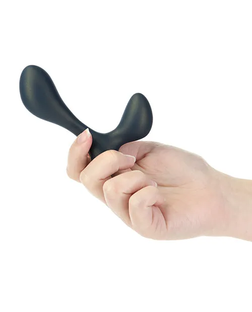 LUX Active LX3 Silicone Rechargeable Anal Trainer with Bullet and Remote Control Navy Lux Active Female Sex Toys