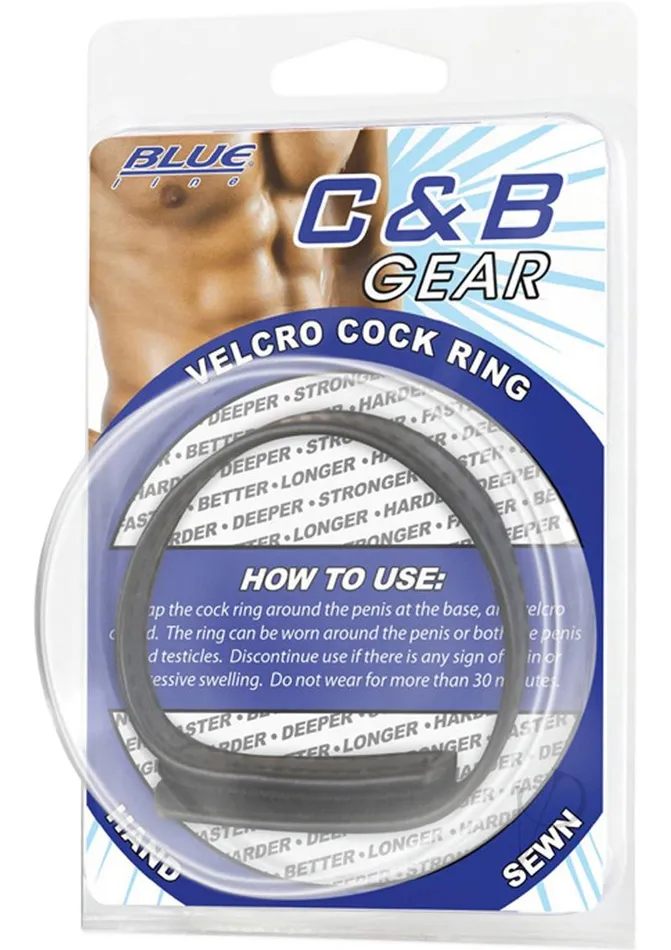 Male Sex Toys Blue Line Cand B Gear CandB Gear Velcro Cock Ring Adjustable Black Male Sex Toys Blue Line Cand B Gear CandB Gear Velcro Cock Ring Adjustable Black