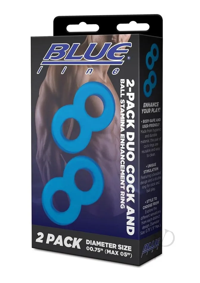 Male Sex Toys Blue Line Duo Cock And Ball Stamina Enhancement Ring 2 Pack Blue Blue Line Cand B Gear Male Sex Toys Blue Line Duo Cock And Ball Stamina Enhancement Ring 2 Pack Blue Blue Line Cand B Gear