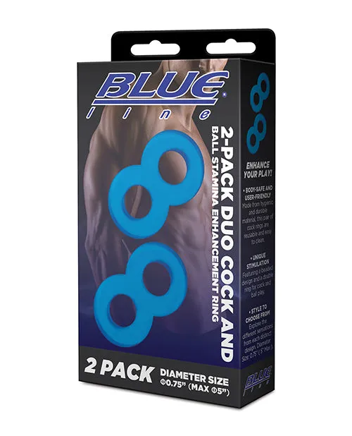 Male Sex Toys Blue Line Duo Cock And Ball Stamina Enhancement Ring 2 Pack Blue Blue Line Cand B Gear Male Sex Toys Blue Line Duo Cock And Ball Stamina Enhancement Ring 2 Pack Blue Blue Line Cand B Gear