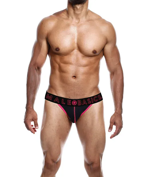 Male Sex Toys Male Basics Neon Jockstrap Coral LG Malebasics