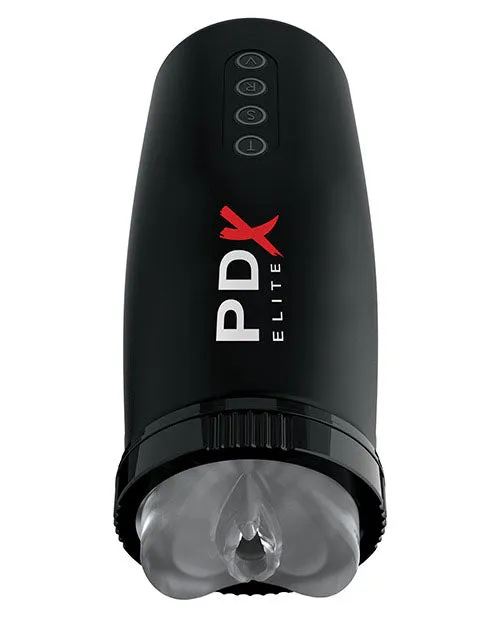 Male Sex Toys PDX Elite Rechargeable Motorbator 2 Masturbator Pussy ClearBlack Pdx Elite
