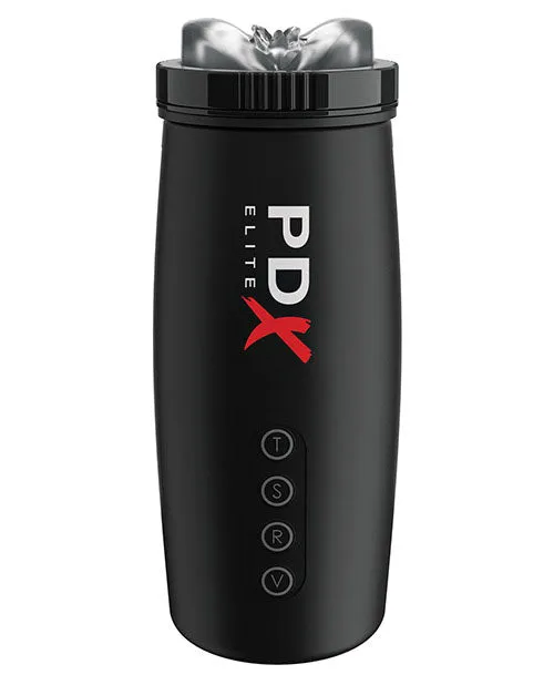 Male Sex Toys PDX Elite Rechargeable Motorbator 2 Masturbator Pussy ClearBlack Pdx Elite