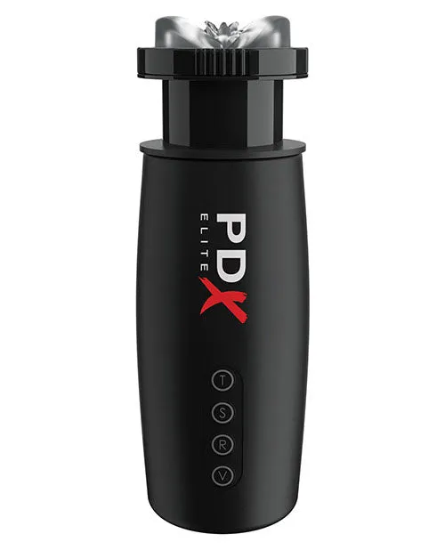 Male Sex Toys PDX Elite Rechargeable Motorbator 2 Masturbator Pussy ClearBlack Pdx Elite