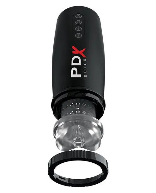 Male Sex Toys PDX Elite Rechargeable Motorbator 2 Masturbator Pussy ClearBlack Pdx Elite