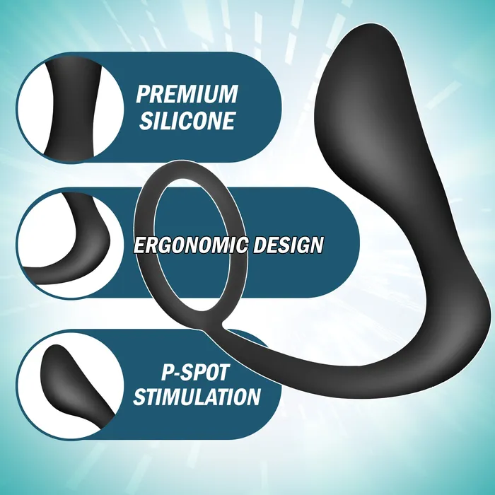 Male Sex Toys Prostatic Play Explorer II Prostate Stimulator and Cock Ring