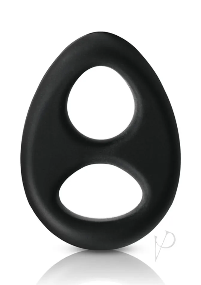 Male Sex Toys Renegade Romeo Silicone Cock and Ball Ring Black Renegade