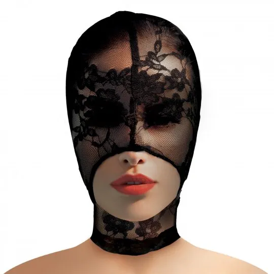 Master Series Couples Lace Seduction Bondage Hood