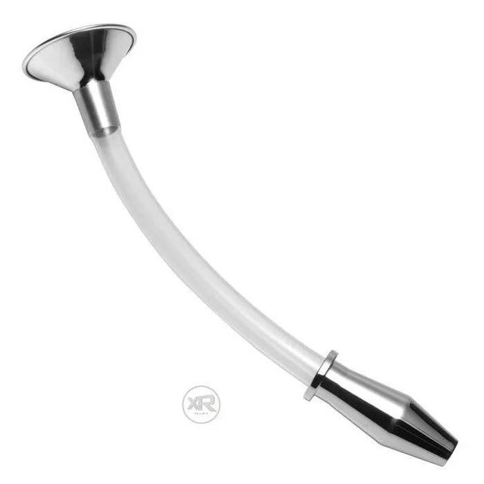 Master Series Male Sex Toys Stainless Steel Ass Funnel with Hollow Anal Plug