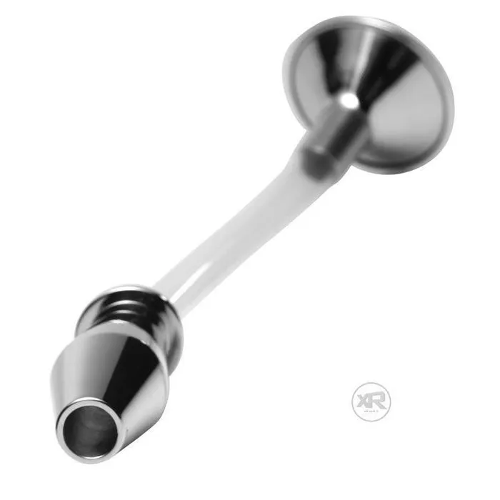 Master Series Male Sex Toys Stainless Steel Ass Funnel with Hollow Anal Plug