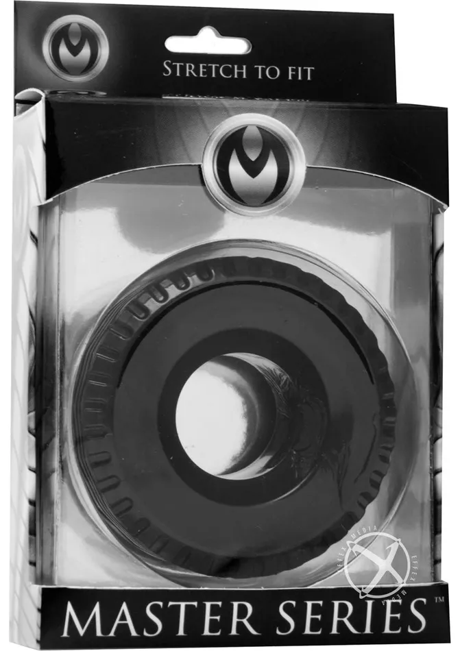 Master Series Tread Ultimate Tire Cock Ring Black Master Series Male Sex Toys Master Series Tread Ultimate Tire Cock Ring Black Master Series Male Sex Toys