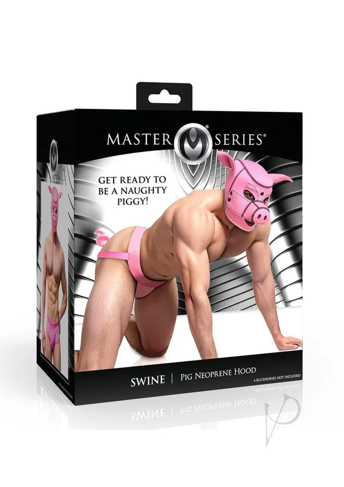 Master Series Vibrators Master Series Swine Pig Neoprene Hood Pink