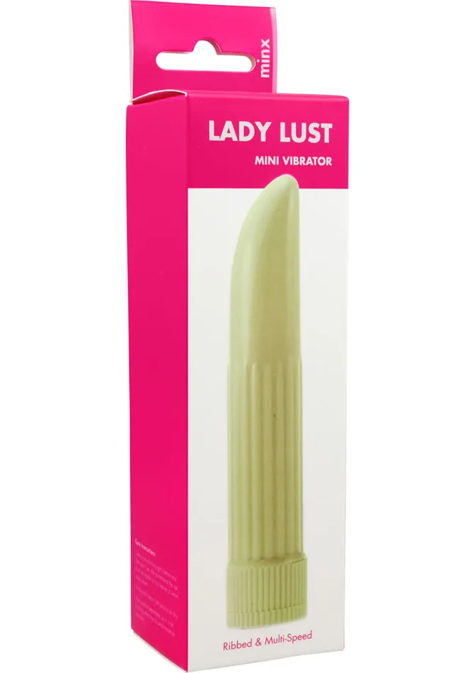 Me You Us Minx Lady Lust Ribbed Mini Vibrator White Female Sex Toys