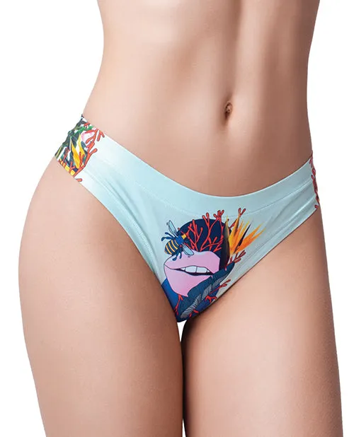 Mememe Male Sex Toys Mememe Botanic Panic Lips Printed Thong SM Mememe Male Sex Toys Mememe Botanic Panic Lips Printed Thong SM
