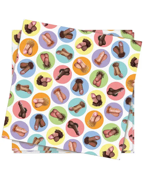 MiniPenis Napkins Pack of 8 Candy Prints Male Sex Toys