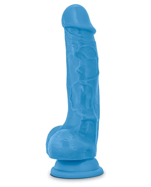 Neo Dildos Neo Dual Density Dildo with Balls 7in Neon Blue Neo Dildos Neo Dual Density Dildo with Balls 7in Neon Blue