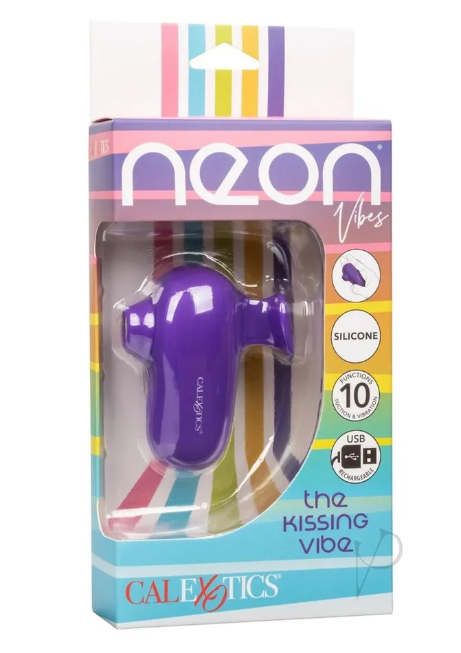 Neon Vibes The Kissing Vibe Rechargeable Silicone Clitoral Stimulator Purple Neon Vibes Vibrators Neon Vibes The Kissing Vibe Rechargeable Silicone Clitoral Stimulator Purple Neon Vibes Vibrators