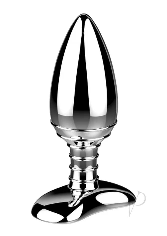Nexus Cestos Rechargeable Aluminum Anal Plug with Remote Control Silver Nexus Male Sex Toys