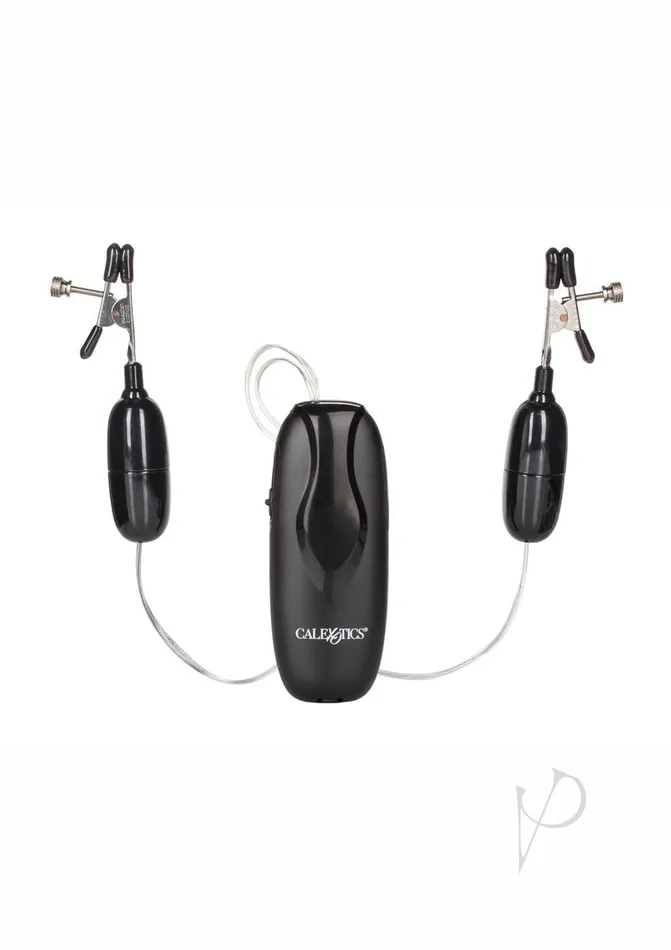 Nipple Play Vibrating Nipple Clamps with Wired Remote Control Black Nipple Play Couples Nipple Play Vibrating Nipple Clamps with Wired Remote Control Black Nipple Play Couples