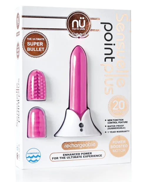 Nu Sensuelle Nu Sensuelle Point Plus Rechargeable Silicone Bullet Pink Vibrators