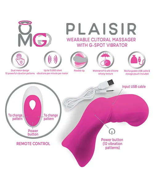 Omg Deeva Vibrators OMG Plaisir Wearable Clitoral Massager wGSpot Vibrator Pink Omg Deeva Vibrators OMG Plaisir Wearable Clitoral Massager wGSpot Vibrator Pink