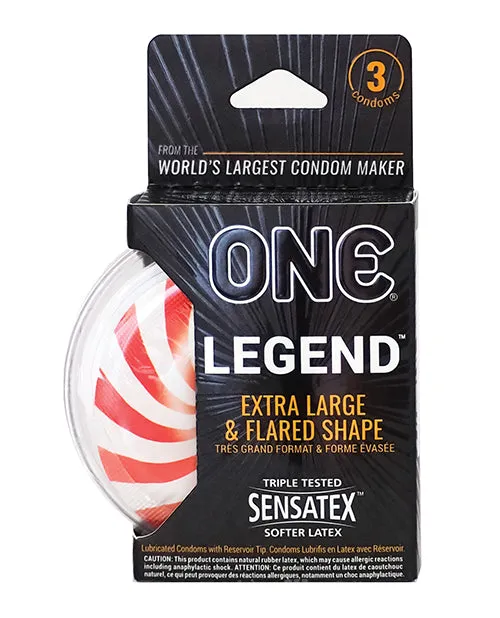One Male Sex Toys One The Legend XL Condoms Box of 3 One Male Sex Toys One The Legend XL Condoms Box of 3