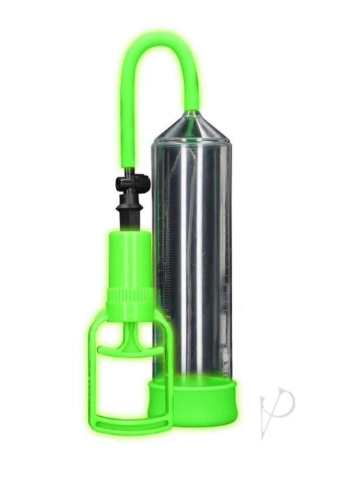Ouch Comfort Beginner Pump Glow in the Dark Green Ouch Female Sex Toys Ouch Comfort Beginner Pump Glow in the Dark Green Ouch Female Sex Toys