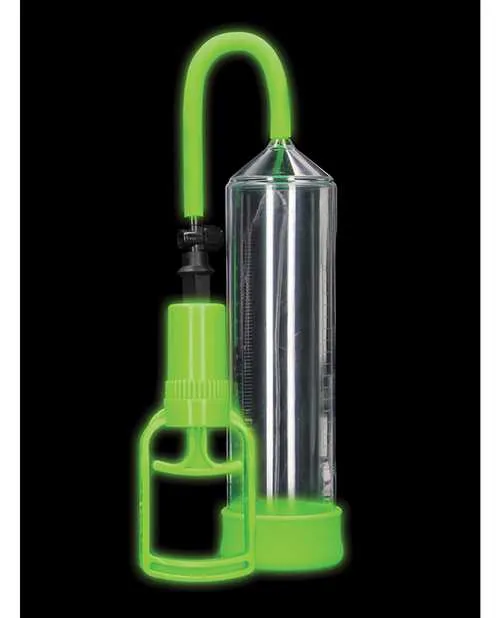 Ouch Comfort Beginner Pump Glow in the Dark Green Ouch Female Sex Toys Ouch Comfort Beginner Pump Glow in the Dark Green Ouch Female Sex Toys