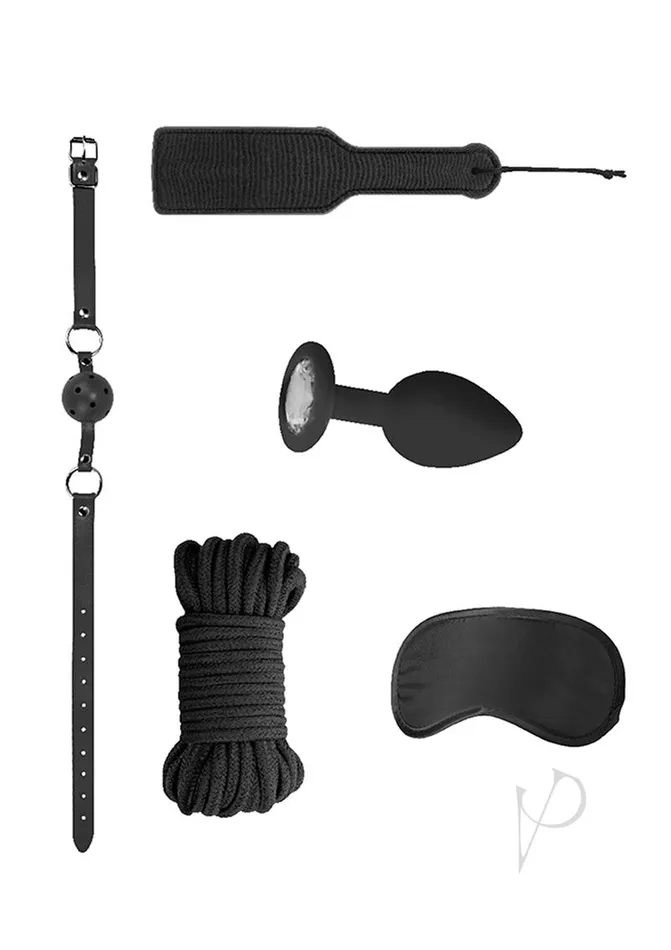 Ouch Couples Ouch Kits Introductory Bondage Kit 5 4 piece kit Black Ouch Couples Ouch Kits Introductory Bondage Kit 5 4 piece kit Black