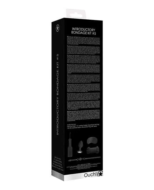 Ouch Couples Ouch Kits Introductory Bondage Kit 5 4 piece kit Black Ouch Couples Ouch Kits Introductory Bondage Kit 5 4 piece kit Black